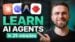 Step by step workflow of an autonomous AI agent executing a complex task