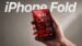 Close up of the titanium hinge on the foldable iPhone