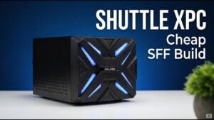Internal components of the budget small form factor PC build