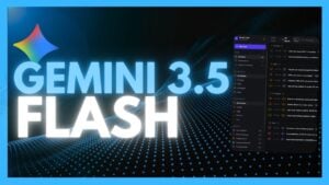 Code generation interface showing a Minecraft clone built by Gemini 3.5