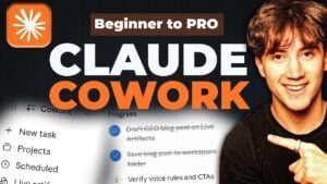 The main project dashboard interface in Claude Co-work