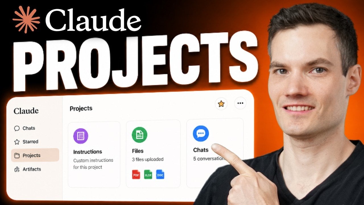 The Claude Projects dashboard showing organized workspaces
