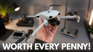 The DJI Lito X1 navigating around trees using obstacle avoidance.