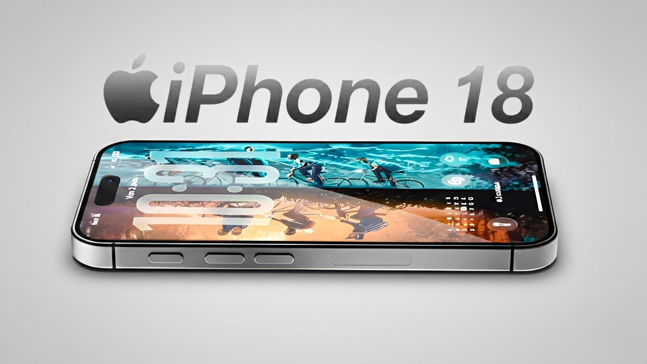 The smaller Dynamic Island interface on the new iPhone 18 display