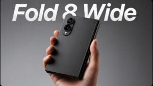 Rear dual camera setup on the Samsung Galaxy Z Fold 8 Wide
