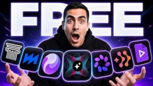 Comparison chart of free AI video tools and their hidden limitations.