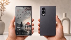 Leaked design of the Samsung Galaxy Z Fold 8 Wide smartphone