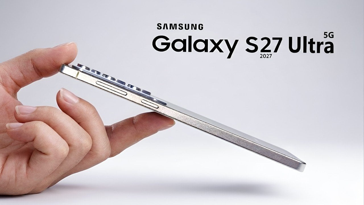 Leaked design of the Samsung Galaxy S27 Ultra showing the new camera layout
