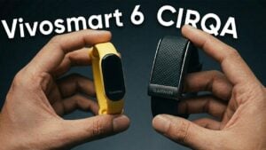 Side by side comparison of Garmin Cirqa and Vivosmart 6