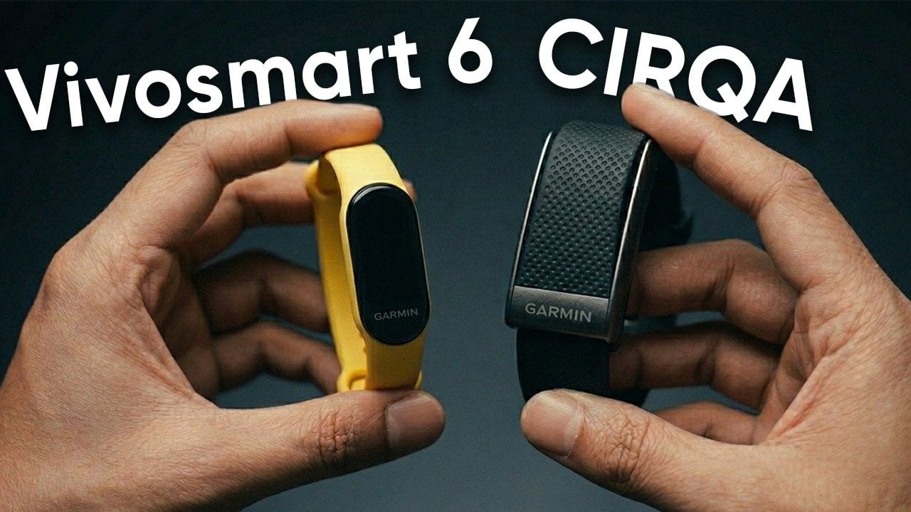 Side by side comparison of Garmin Cirqa and Vivosmart 6