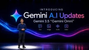 Google Gemini Omni interface showing multimodal video editing capabilities