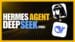 Hermes Agent interface showing the new DeepSeek V4 integration