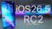 Apple iPhone displaying the iOS 26.5 RC2 software update screen