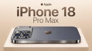 The new iPhone 18 Pro Max displaying advanced AI features