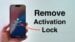 An iPhone displaying the iCloud Activation Lock screen