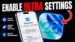 The hidden diagnostics menu displayed on an iPhone screen