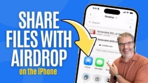 Two iPhones held close together to initiate AirDrop sharing