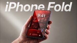 The new Apple iPhone Ultra Fold displaying its 7.8-inch inner screen.