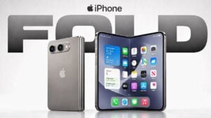 Side profile showing the ultra-thin 4.5mm unfolded iPhone