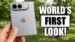 Leaked mockup of the foldable iPhone Ultra showing the titanium hinge
