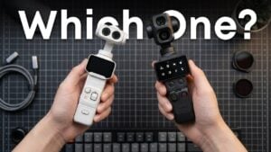 Creator using the Insta360 Luna Ultra for vlogging