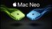 Close view of Mac Neo ports showing two front USB 3 connections and rear HDMI and Ethernet.