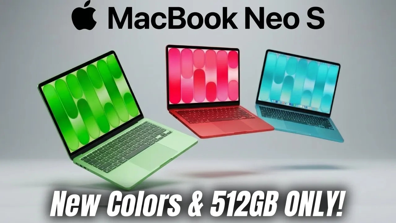 Potential new color options for the MacBook Neo S