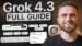 Image and video generation tools active in Grok 4.3 agent mode