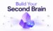 Obsidian interface displaying a connected second brain knowledge graph