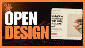 A comparison chart showing Open Design versus Claw Design features.