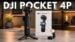 DJI Osmo Pocket 4P camera displaying its dual-lens system