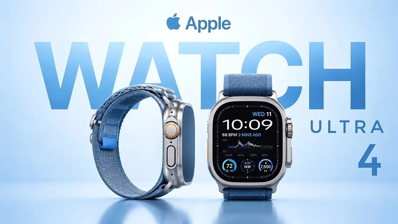 Person using Apple Watch Ultra 4 for fitness tracking in 2026
