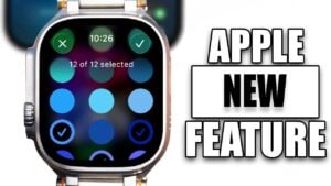 Customizable Pride watch face on an Apple Watch display