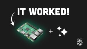 First-generation Raspberry Pi board used for local AI testing