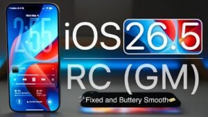 Apple Maps search panel showing new glyph icons, nearby suggestions, and a refreshed results layout in iOS 26.5 RC.