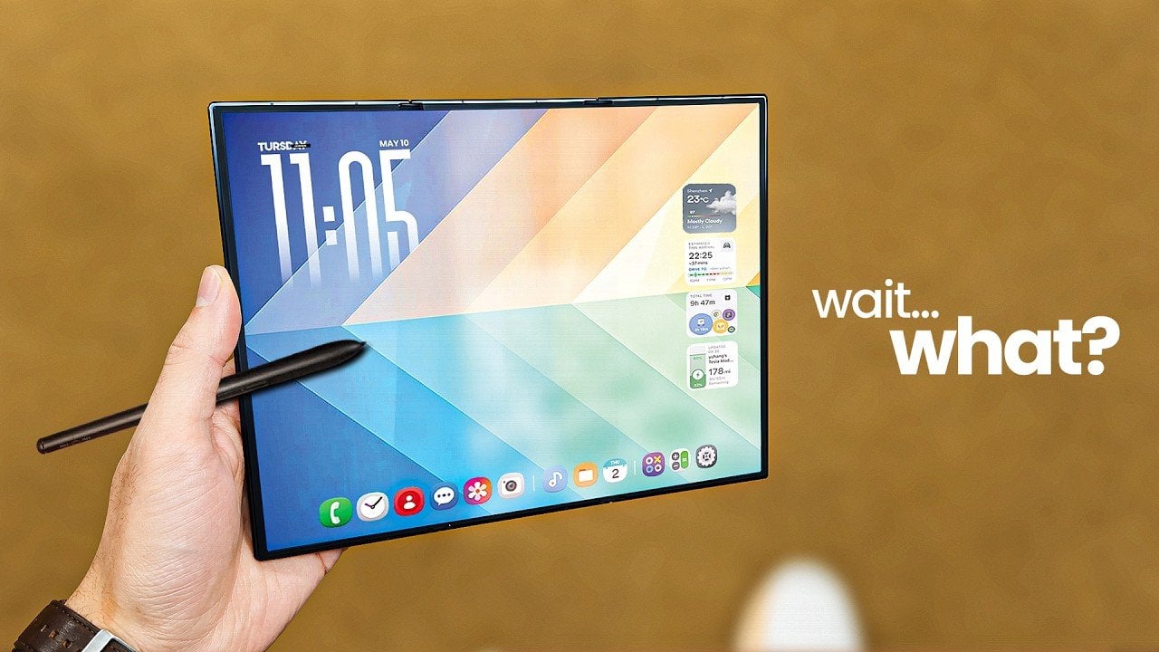 Diagram of the S Pen housed within the hinge of the Galaxy Z Tri-Fold 2