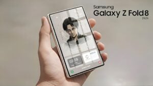 Leaked dummy model of the Samsung Galaxy Z Fold 8 Wide