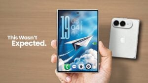 Side-by-side comparison of Samsung and Apple foldable phones
