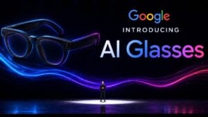 Heads-up display interface on the new Google AI glasses prototype
