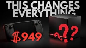 A comparison chart showing the Steam Deck OLED price increase to $949.