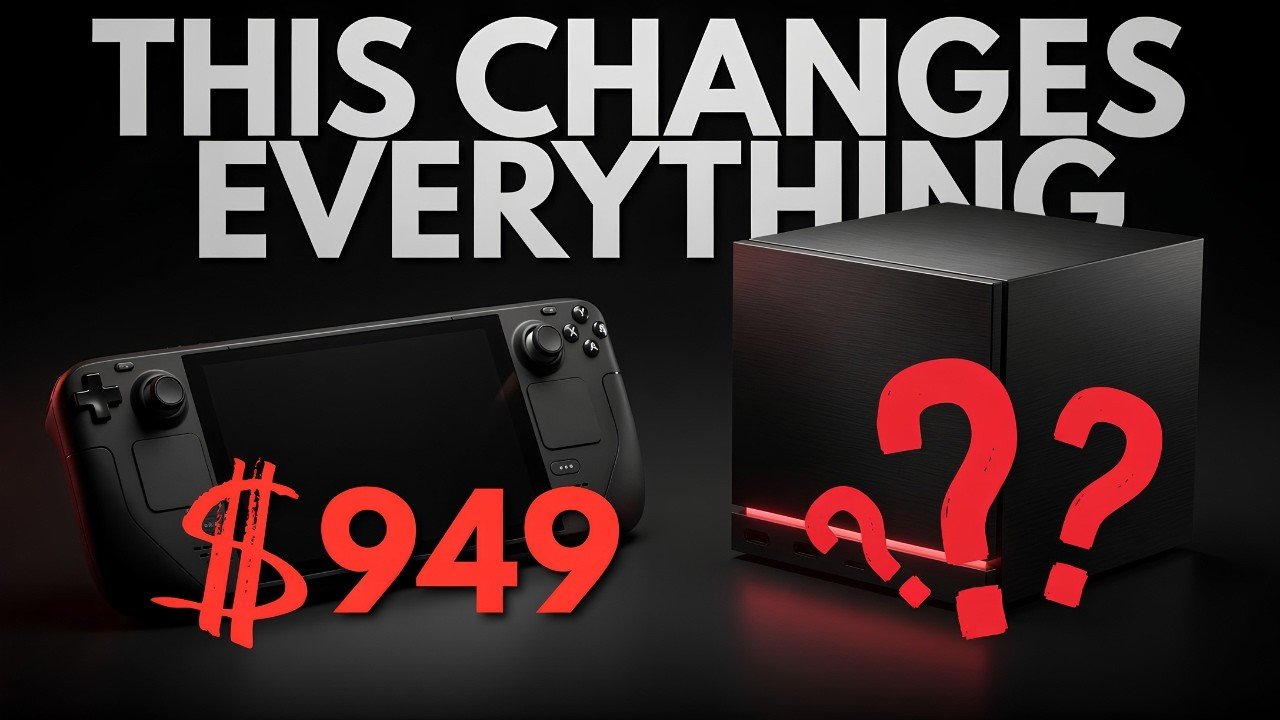 A comparison chart showing the Steam Deck OLED price increase to $949.
