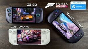 Side by side comparison of SteamOS handheld devices