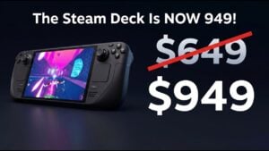 A comparison chart showing the 2026 Steam Deck OLED price increases.