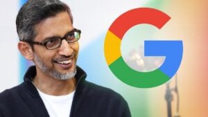 Google CEO Sundar Pichai discussing the future of AI agents and AGI.