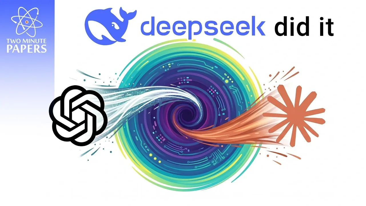 Diagram showing DeepSeek AI pointing at specific objects in an image.