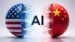 Conceptual illustration of the US and China AI competition
