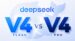 Performance comparison chart between DeepSeek V4 Pro and Flash editions.