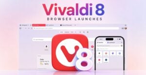 The new unified design interface in the Vivaldi 8 browser