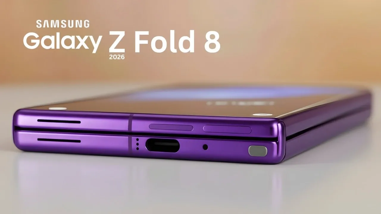 Dual camera setup on the back of the Galaxy Z Fold 8 Wide