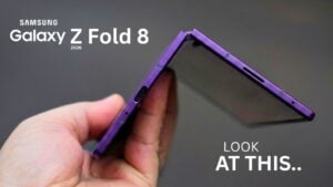 Galaxy Z Wide Fold displaying a tablet-like inner screen